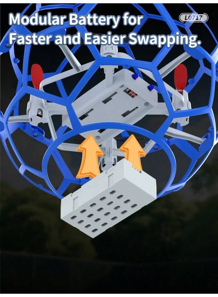 حومة طائرة كرة قدم كهربائية تعليمية للأطفال مع جهاز تحكم عن بعد لعبة STEM ذكية هدية مثالية للأطفال - Image 4