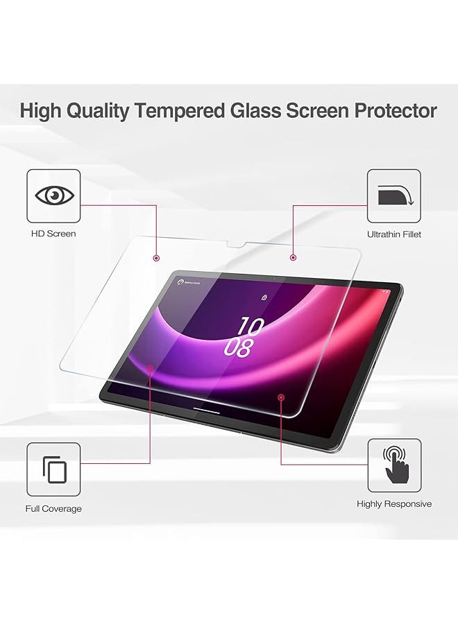Procases 2 Pack Screen Protector For Lenovo Tab P11 2Nd Gen 2023 11.5 Inch Tb 350Fu Tb 350Xc Tempered Glass Transparency 9H Screen Film Guard For Tab P11 Gen 2Nd 11.5 Inch Tablet - Image 3