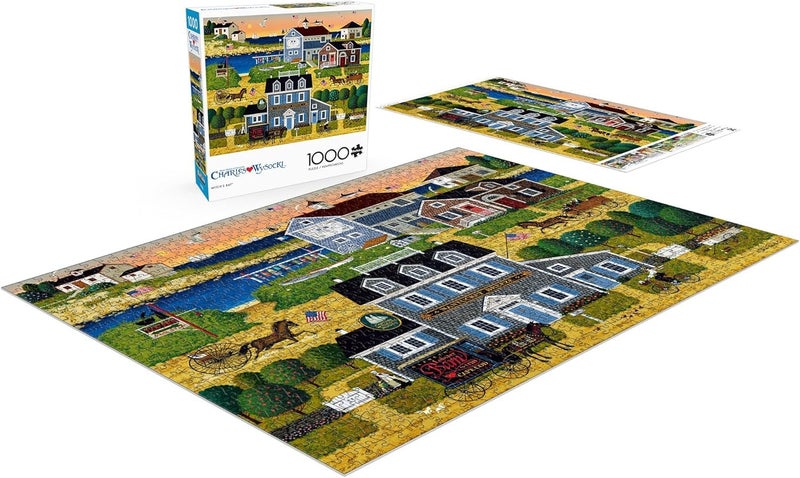Buffalo Games - Charles Wysocki - Witch's Bay - 1000 Piece Jigsaw Puzzle for Adults -Challenging Puzzle Perfect for Game Nights - Finished Size is 26.75 x 19.75 - Image 4