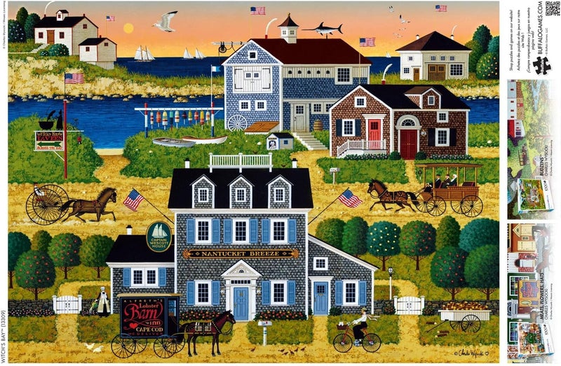 Buffalo Games - Charles Wysocki - Witch's Bay - 1000 Piece Jigsaw Puzzle for Adults -Challenging Puzzle Perfect for Game Nights - Finished Size is 26.75 x 19.75 - Image 5