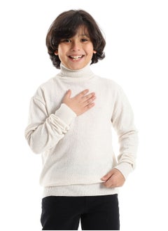 BOYS Wool Pullover With  High Neck