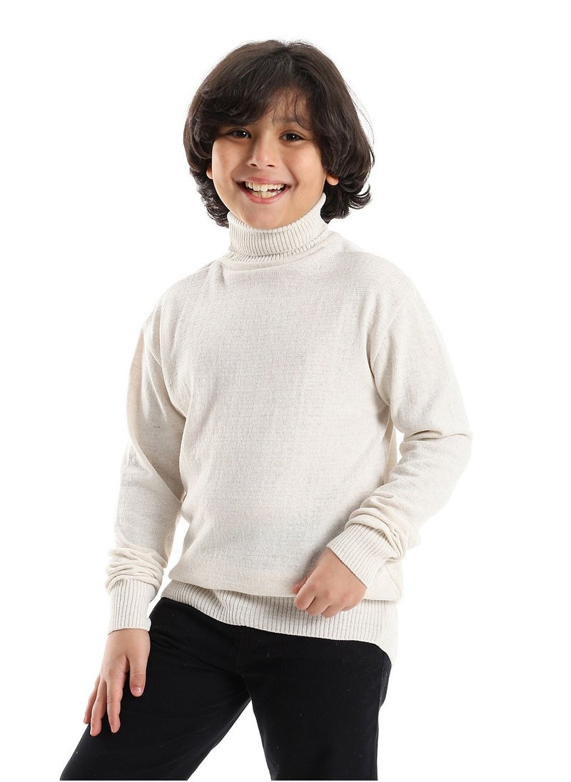 Caesar - BOYS Wool Pullover With  High Neck - Image 1