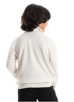 Caesar BOYS Wool Pullover With  High Neck  - Image 4