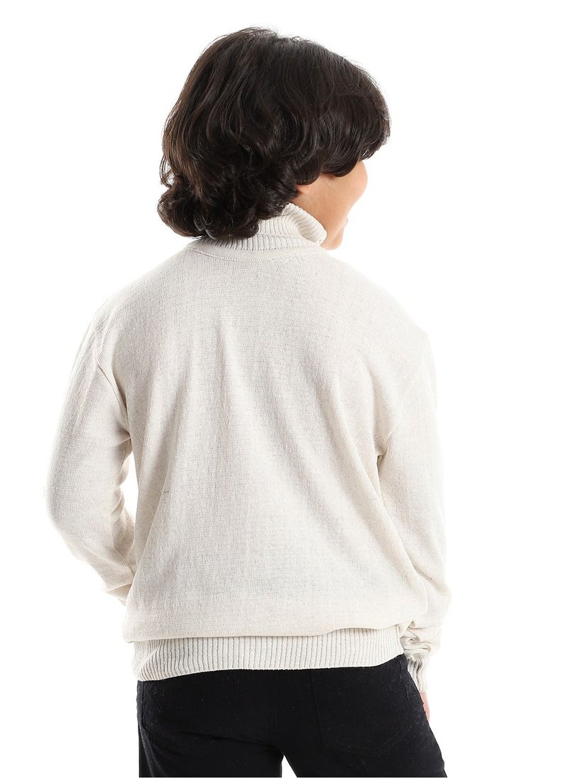 Caesar - BOYS Wool Pullover With  High Neck - Image 1