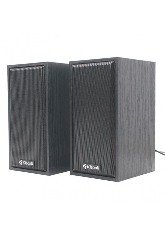 Multimedia 2.0 Channel Mini USB Computer and Mobile Speaker T-002A