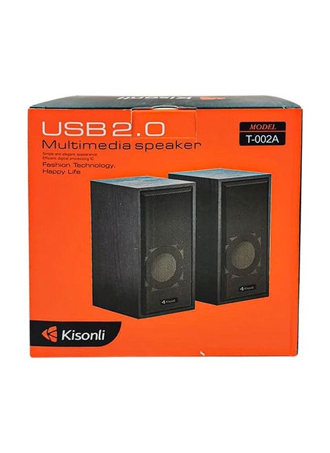 Multimedia 2.0 Channel Mini USB Computer and Mobile Speaker T-002A