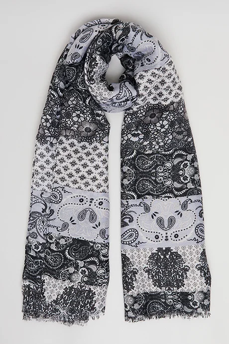 أر أند بي Patterned Scarf