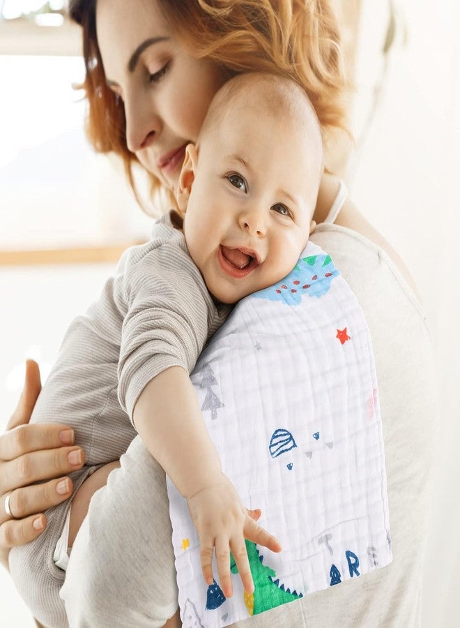 ZAPLES مناشف تجشؤ من القطن الموسلين من زابلز، قماش تجشؤ للأطفال حديثي الولادة، مناديل كبيرة الحجم فائقة النعومة، مناديل قابلة لإعادة الاستخدام للأطفال الرضع والصغار (5) - Image 4