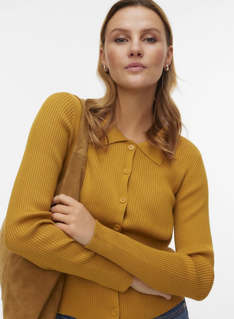 VERO MODA Vmvadin Ls Poloneck Cardigan - Image 5