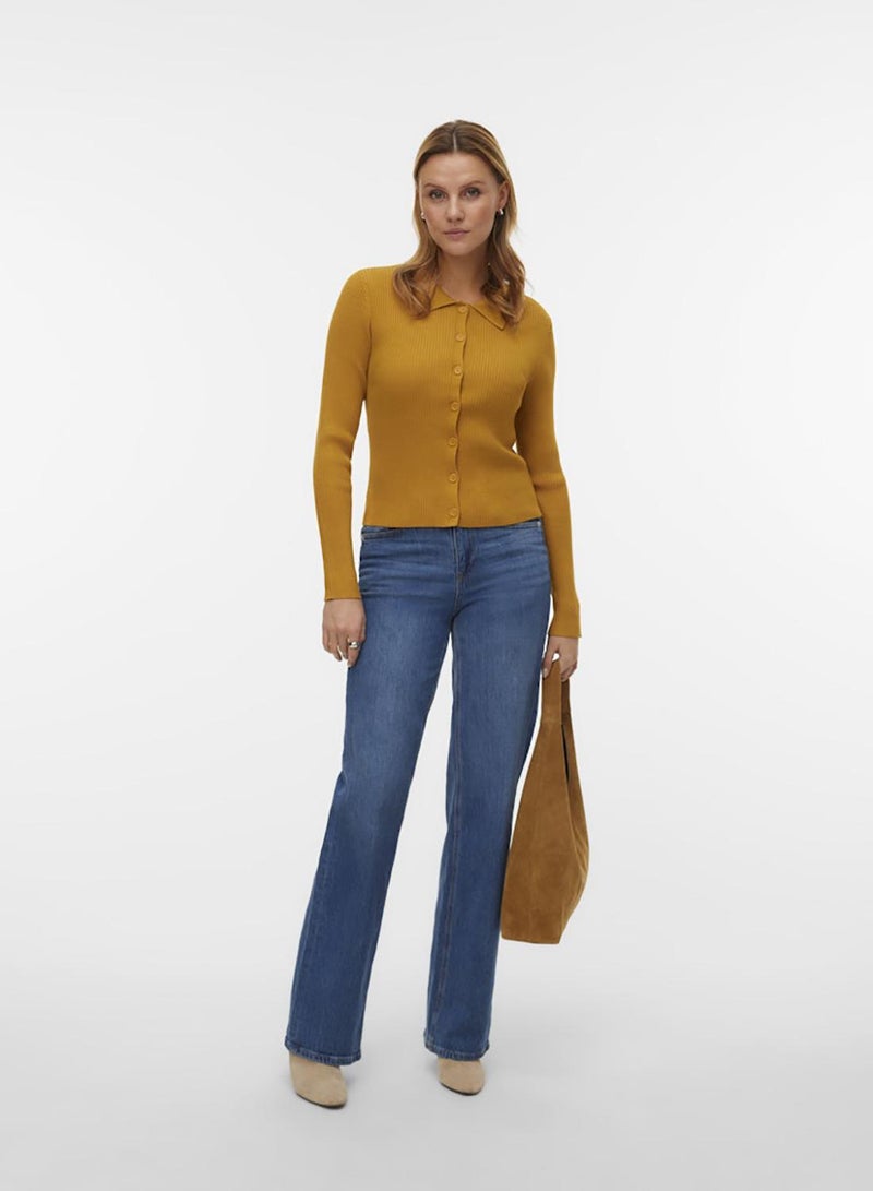VERO MODA Vmvadin Ls Poloneck Cardigan - Image 2