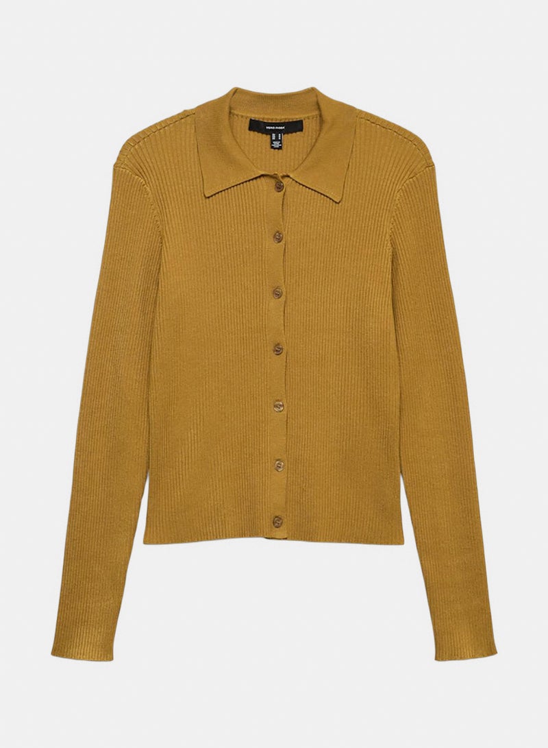 VERO MODA Vmvadin Ls Poloneck Cardigan - Image 1