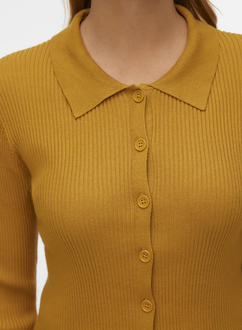 VERO MODA Vmvadin Ls Poloneck Cardigan - Image 4