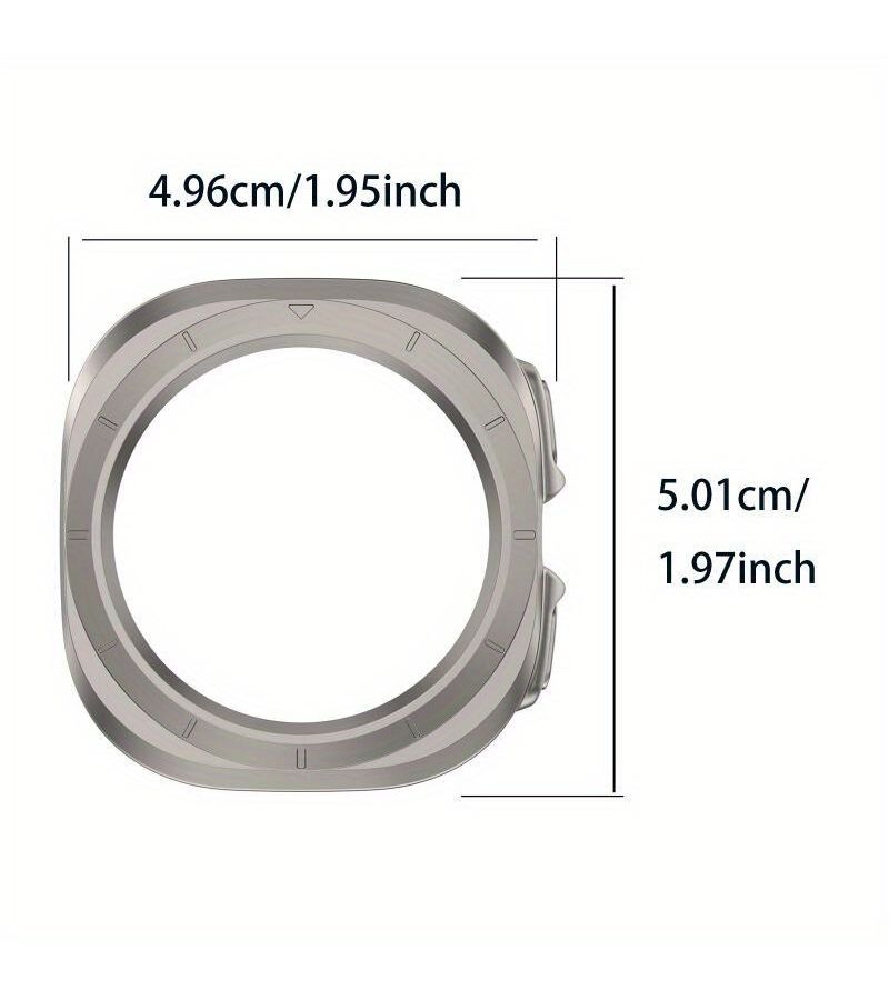 Heavy Duty Hard PC Case For Galaxy Watch Ultra 47mm Black Hollow Bumper Frame Anti Scratch Anti Fall Protective Cover - Image 5