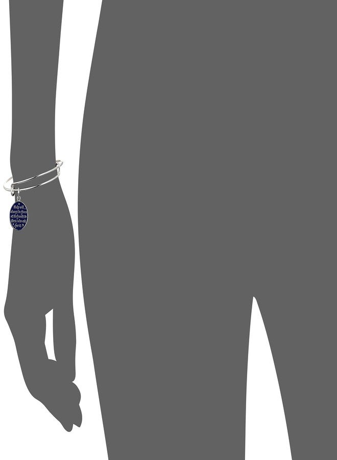 Alex And Ani Replenishment 19 Women's Harry Potter, Help Will Always Be Given Charm Bangle, Shiny Silver - Image 2