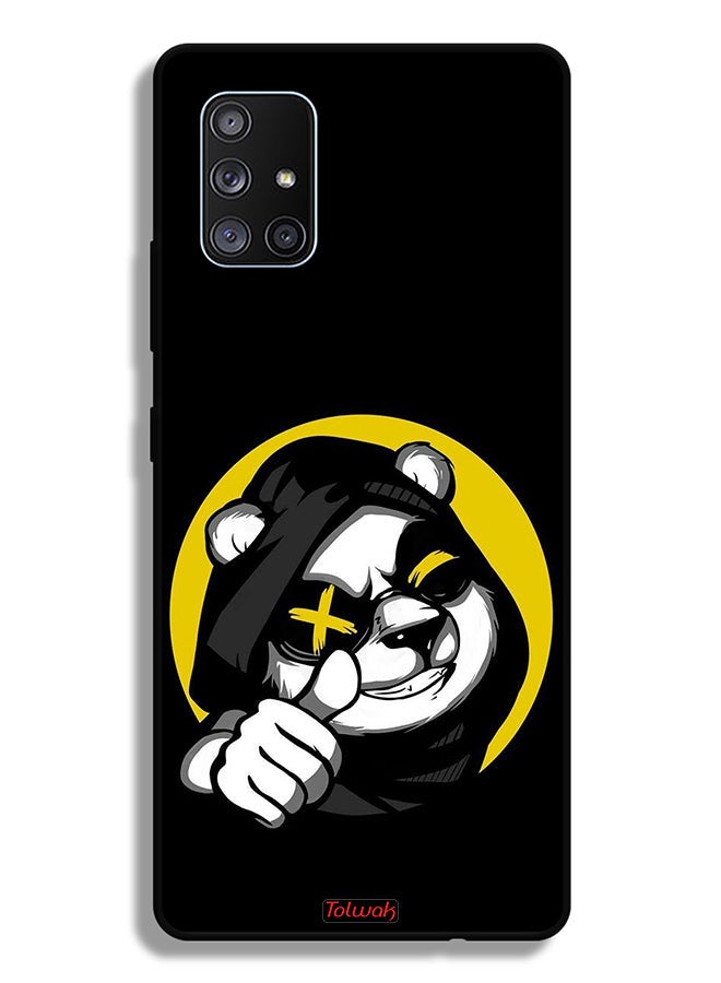 Tolwak Samsung Galaxy A71 5G Protective Case Cover Marshmallow Cute Cat - Image 1