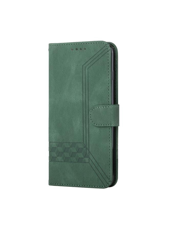 Zaboon Case For Google Pixel 7 Pro 5G Cubic Skin Feel Flip Leather Phone Case - Image 2