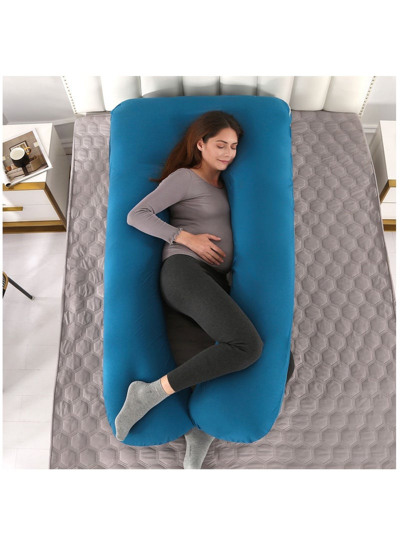 Pregnancy Pillows Cotton U Shaped Body Pillow for Sleeping, Comfortable Cooling Maternity Pillow for Pregnant Women Support Body Pain Relief Pillow