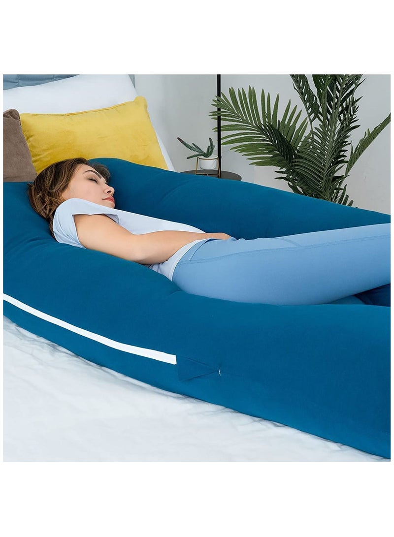 Pregnancy Pillows Cotton U Shaped Body Pillow for Sleeping, Comfortable Cooling Maternity Pillow for Pregnant Women Support Body Pain Relief Pillow