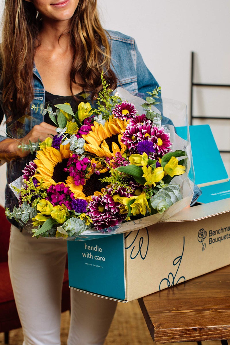 Benchmark Bouquets Flowering Fields, Glass Vase Included, Gift Fresh Flowers for Birthday, Anniversary, Get Well, Sympathy, Congratulations, Thank You, Just Because - Image 2