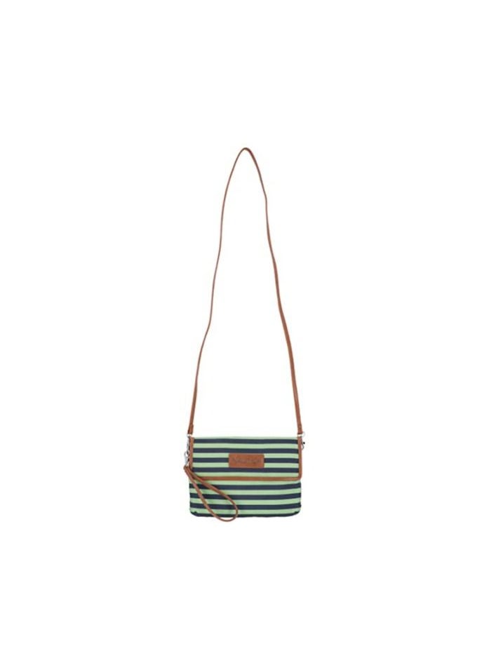 NAUTICA - Nautica women's RFID Blocking Mini Crossbody Wallet Wristlet Clutch, Lime/Indigo, - Image 1