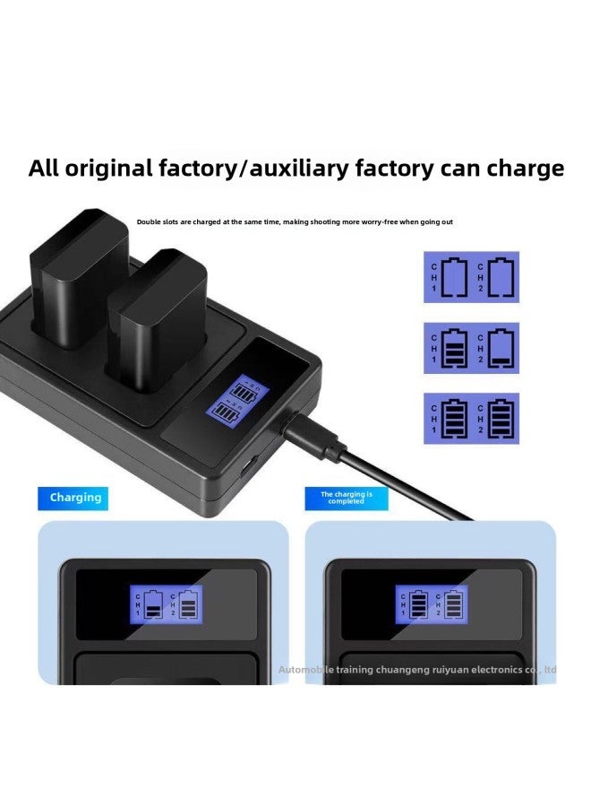 Suitable For Sony Np-Fw50 Fz100 Fm50 Bx1 F550 Camera Battery Charger Dual Charge Type-C-Standard Capacity:Np-bx1 Dual Charging - Image 2
