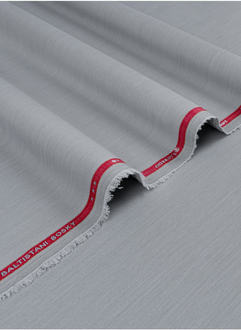 Narkin's Baltistan Bosky - Unstitched Kandura Fabric - Summer Blended (Ash Grey) 