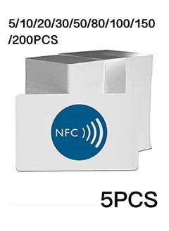 Excefore 5/10/20/30/50/80/100/150/200 piece NFC Tags NTAG215 NFC 215 Cards, 504 Bytes Memory NFC Business Card Blank NFC Cards Ntag215 NFC Chip for NFC Phone and Device Writeable Programmable  - Image 1