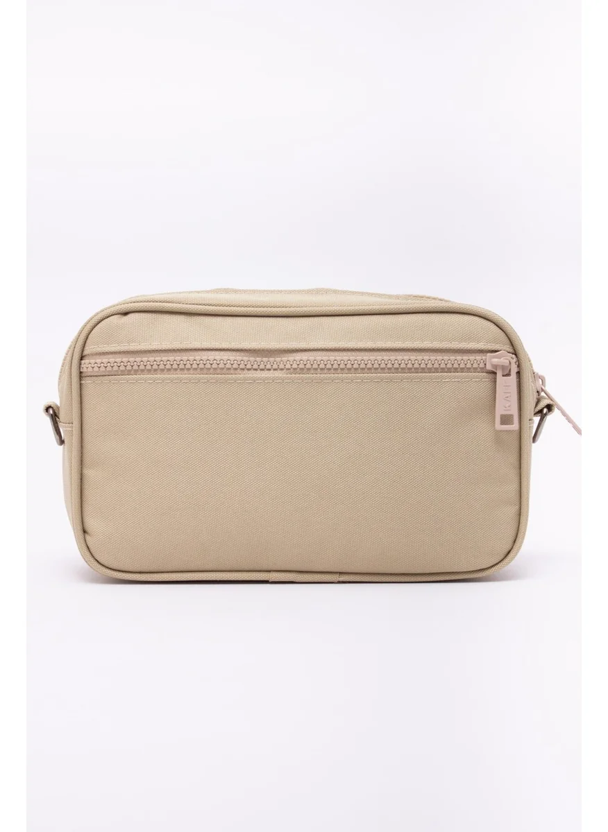 Kaff Beige K 00700 Interchangeable Sticker Crossbody Hand and Shoulder Bag