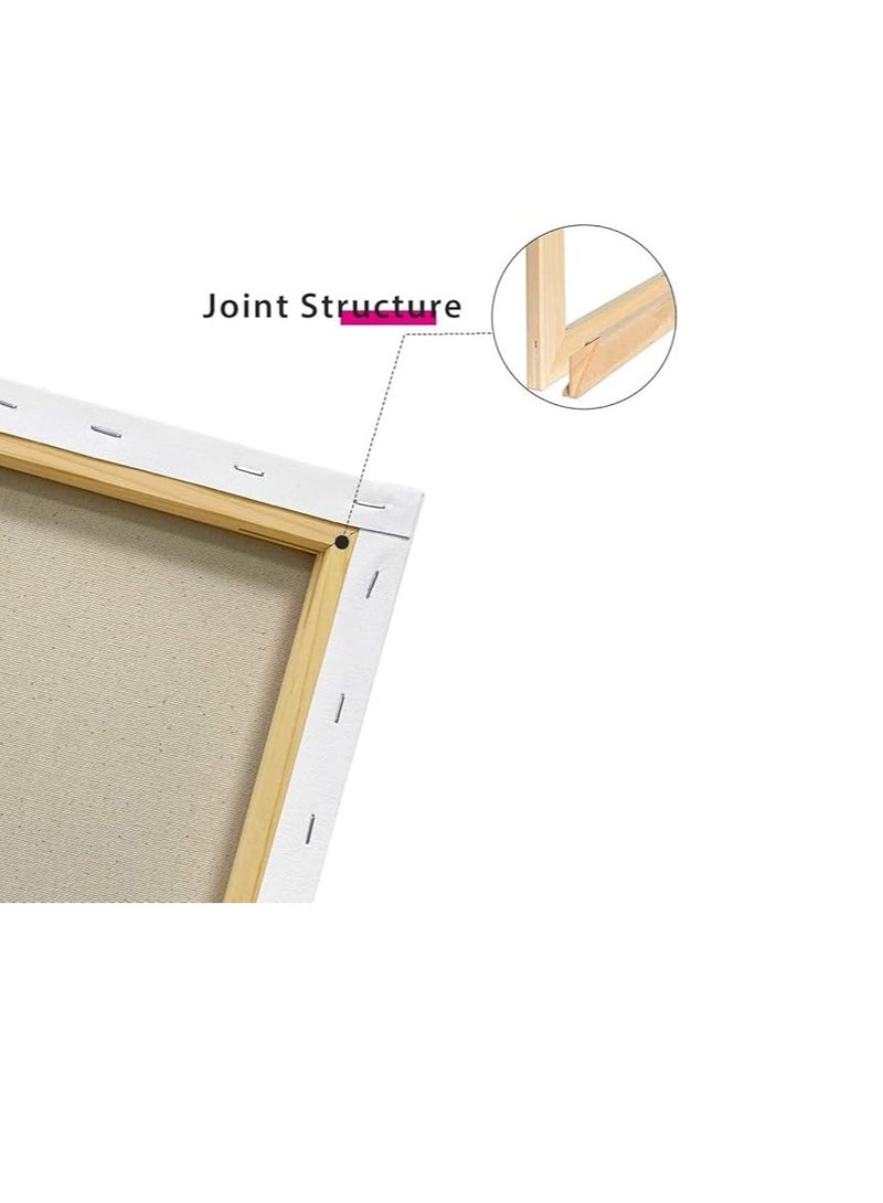 PARTNER لوحات قماشية ممدودة 70X100 سم قطن أبيض للفنانين للرسم بالأكريليك والصب الزيتية والوسائط الفنية الجافة والرطبة - Image 4