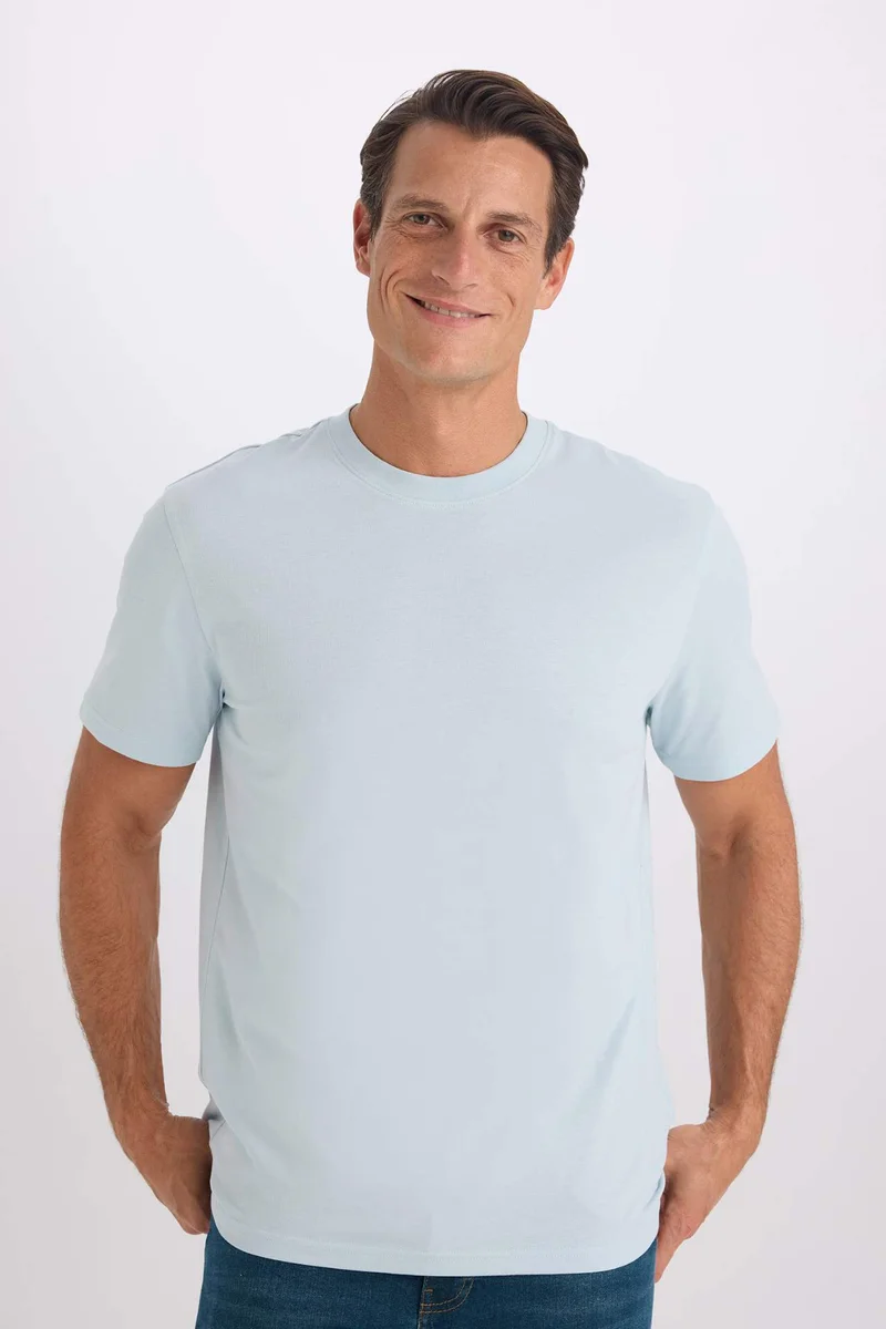 DeFacto New Regular Fit Crew Neck Basic T-Shirt