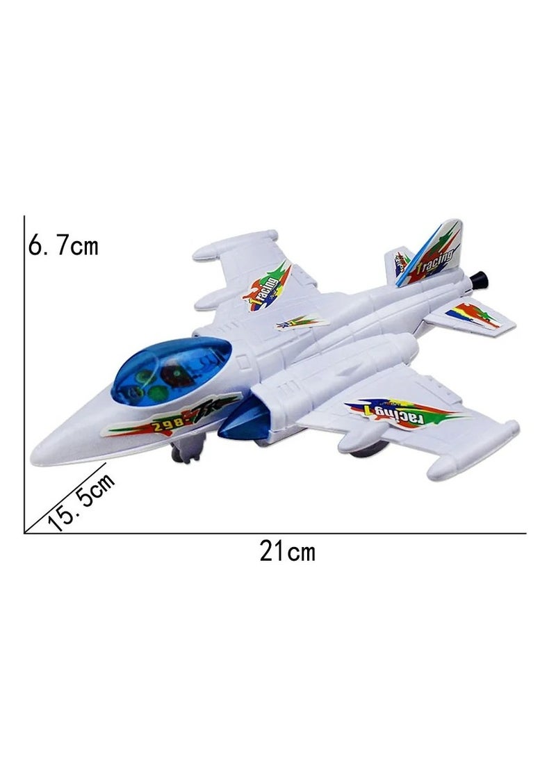 BO Airplane Toys Fighter Plane Toy Model with Lights and Music For Kids - Image 4