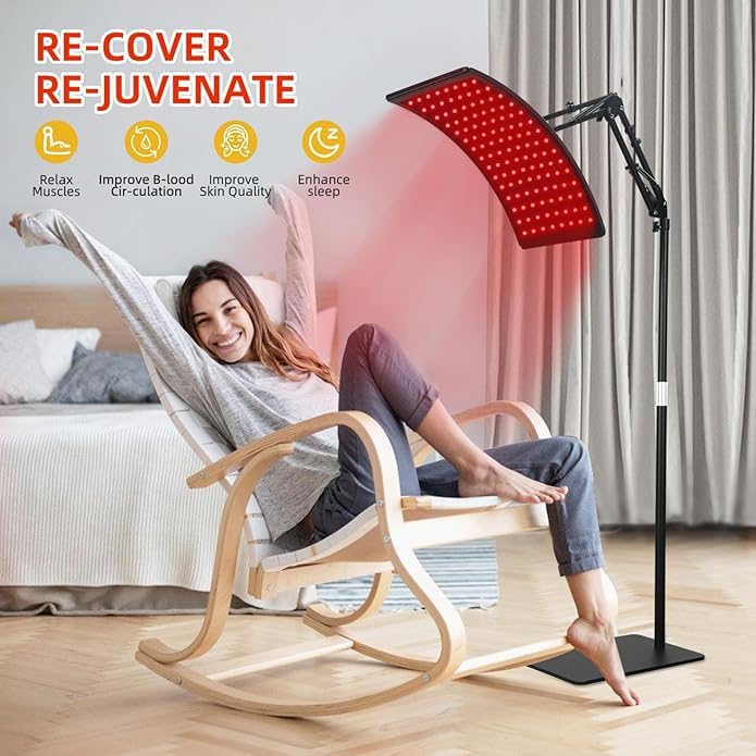 BeQuest: Quest For More Red Light Therapy Lamp for Body, Infrared Light Therapy Decive with Stand Adjustable 660nm Red Light and 850nm Near Infrared Light for Body - Image 3