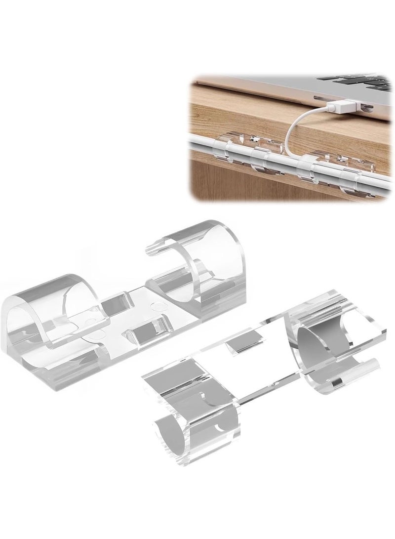 50PCS adhesive cable clamp clear, strong wire organizer, desk, car, PC, Christmas lights indoor/outdoor - Image 4