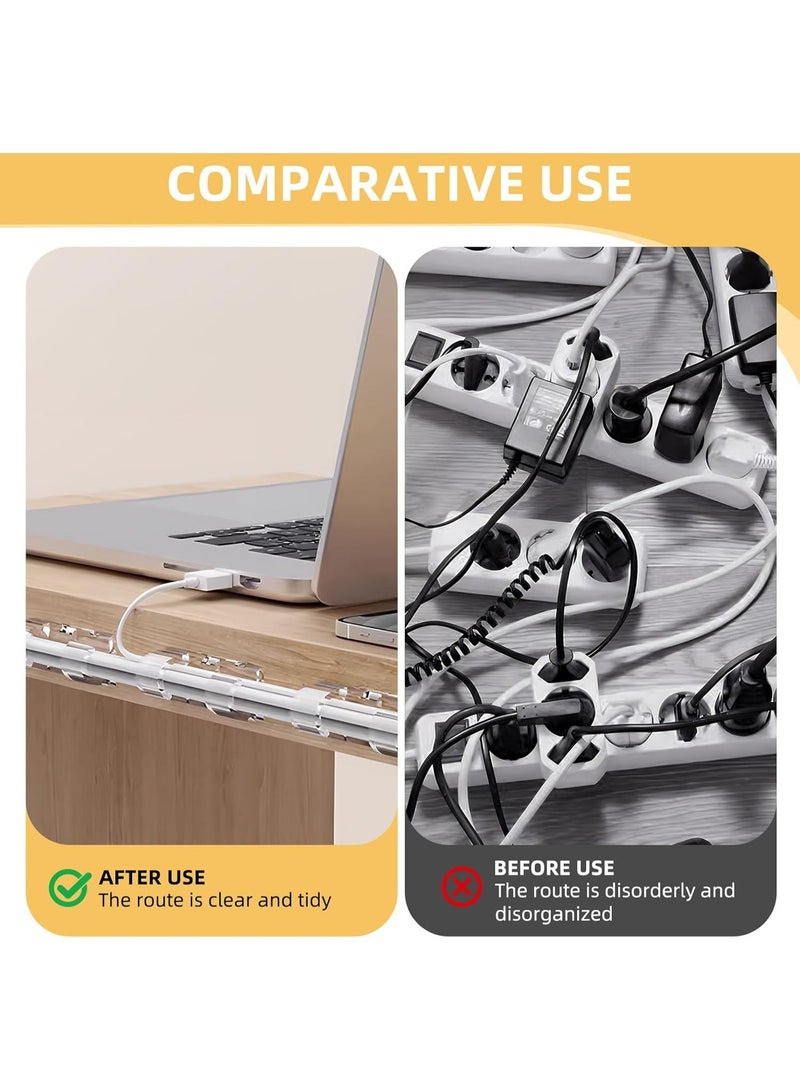 50PCS adhesive cable clamp clear, strong wire organizer, desk, car, PC, Christmas lights indoor/outdoor - Image 5