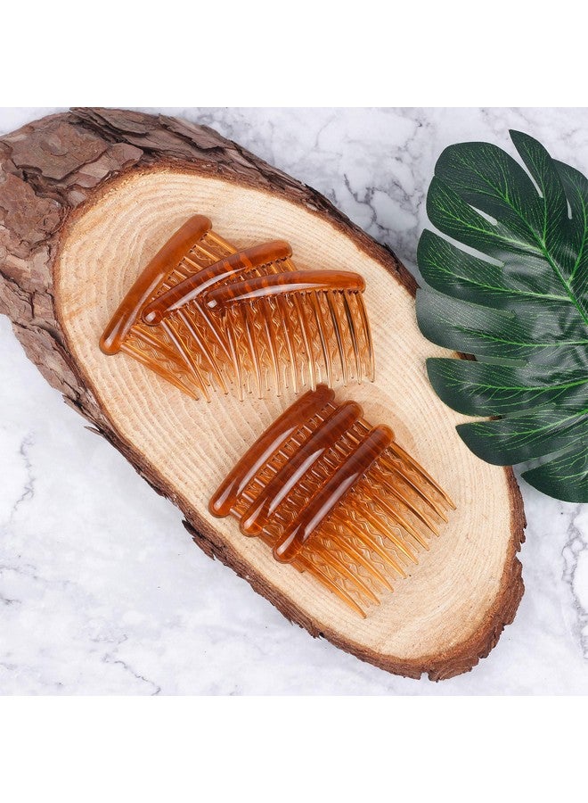 WBCBEC 18 Pieces Plastic Teeth Hair Combs Tortoise Side Comb Hair Accessories for Fine Hair - Image 5