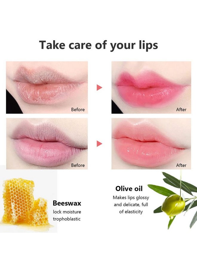 BINGBRUSH BINGBRUSH 2Pcs Color Changing Lipstick, Pink PH Mood Long Lasting Labiales Lip Care Moisturizer Lip Balm Korean Magic Lip Gloss Lip Tinted Stain Makeup Lipstick Set for Women  - Image 3