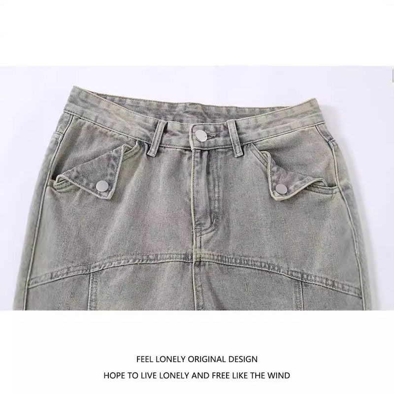 Unisex Classic Denim Jeans Loose Fit Daily Outdoor Wear - Image 5