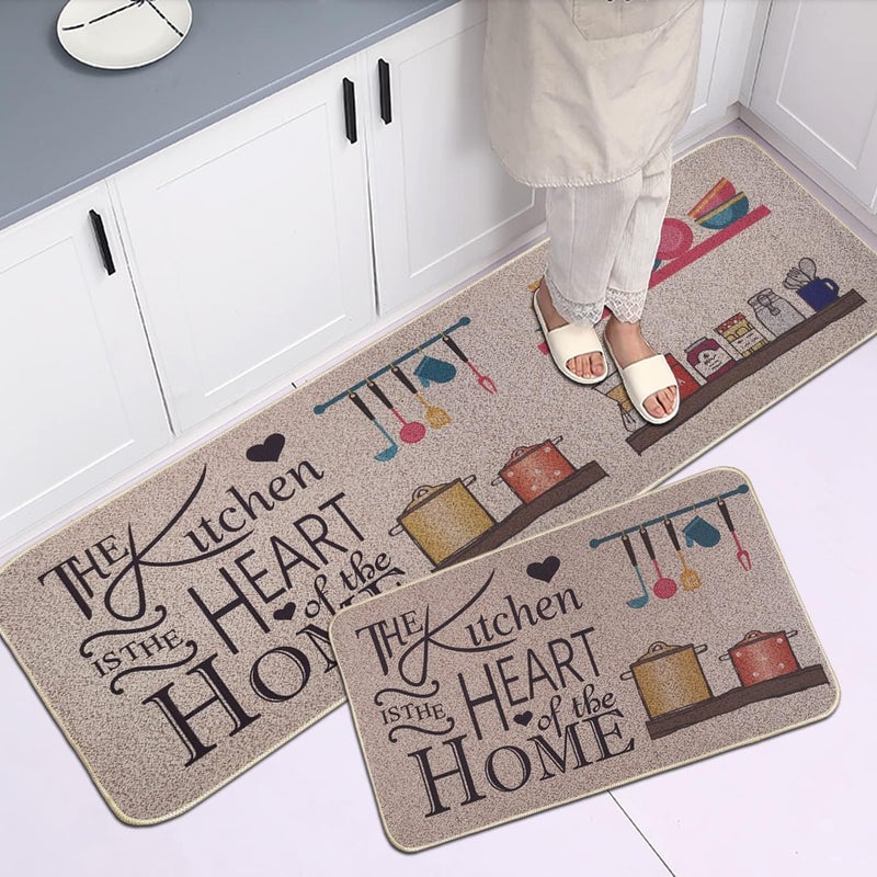 Cloyster Kitchen Rugs Kitchen Mat Set of 2 Decor Rugs for Kitchen Farmhouse Kitchen Rugs Country Kitchen Decor Accessories Things Rugs and Mats