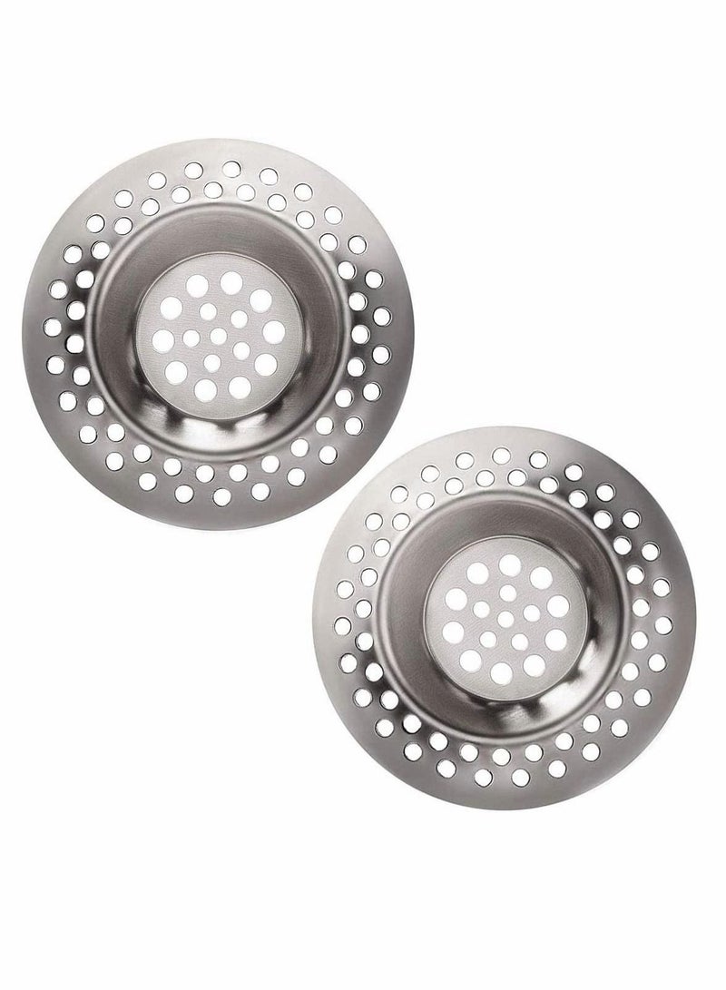Y&D Stainless Steel Kitchen Sink Filter Plugs, 2 Sets Standard Leakproof Plugs for Bathrooms, Kitchens, Showers (3 Inches, 7.5 cm)  - Image 1