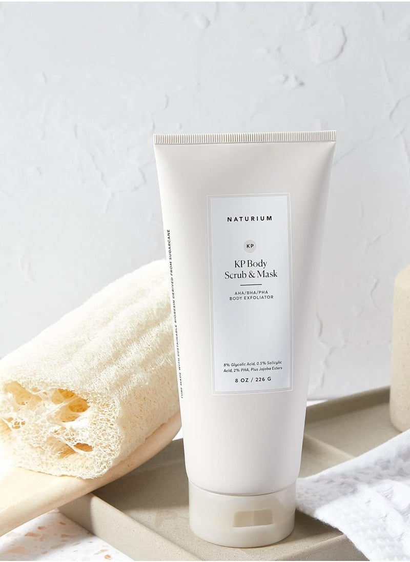 NATURIUM - Naturium KP Body Scrub & Mask for Keratosis Pilaris, Bump Eraser Shower Scrub & Exfoliator for Skin, 8 oz - Image 1