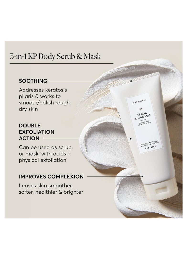 NATURIUM - Naturium KP Body Scrub & Mask for Keratosis Pilaris, Bump Eraser Shower Scrub & Exfoliator for Skin, 8 oz - Image 1