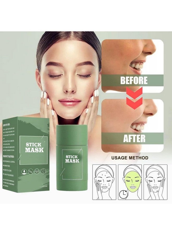 GODFLY Tea Cleansing Mask Stick for Face | for Blackheads, Whiteheads & Oil Control | Made in India | Purifying Solid Clay Detox Mud Mask (1 PCS) - Image 5