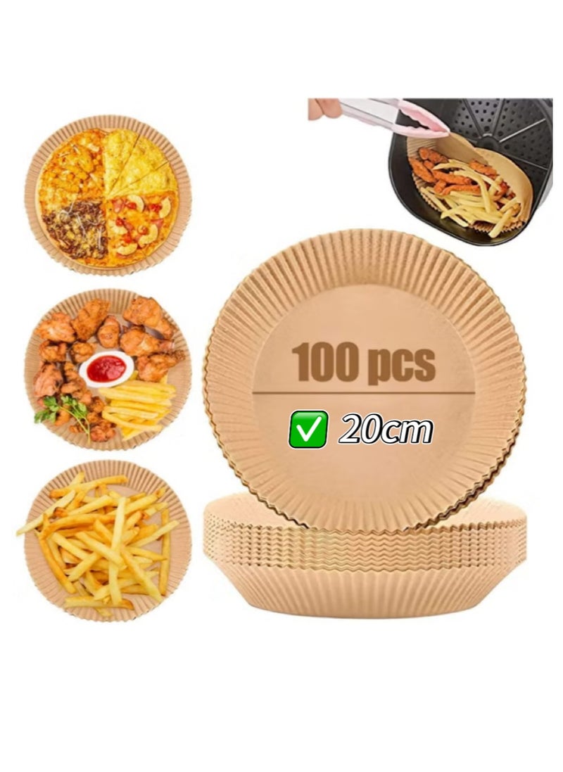 Beauenty 100-Piece Air Fryer Liners Grease proof Nonstick Square Parchment Papers  - Image 1