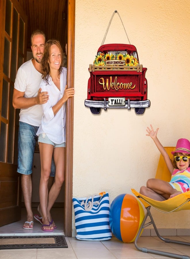 فيرايكل مجموعة فيرايكل المكونة من 13 قطعة من لافتات الترحيب القابلة للتبديل لعيد الميلاد، مناسبة للباب الأمامي، ديكور شاحنة ريفي، لافتة معلقة ريفية مع 12 قطعة ديكور موسمية قابلة للتبديل لعيد الميلاد وعيد الشكر (لون منعش). - Image 3