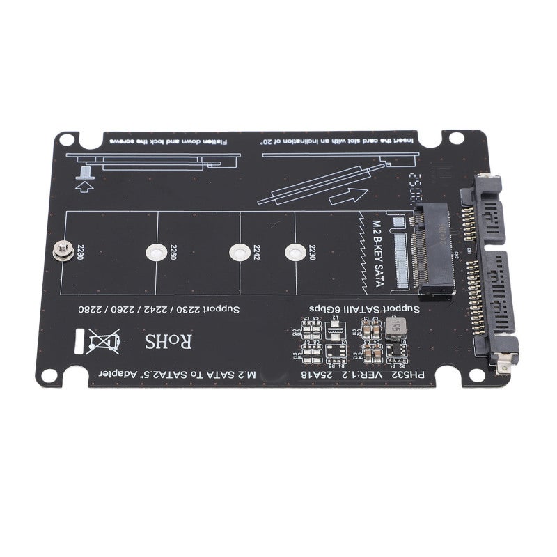 M.2 NGFF B Key SSD to 2.5 Inch Serial ATA Adapter - Shockproof Connector for Strong Compatibility for Windows Linux - Image 4