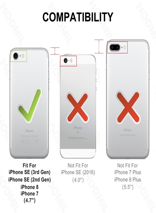 HOOMIL Full Clear Designed for iPhone SE 2020 Case, for iPhone 8/7 Case, for iPhone 6/6S Case - Transparent - Image 2