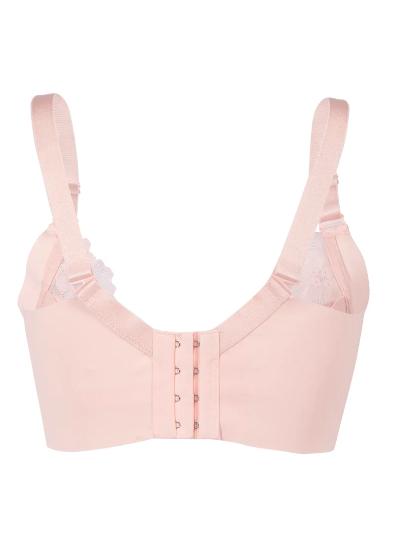 أوكوس Okus - Pretty Lace Maternity & Nursing Bra - Pink - X Large