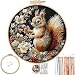 FONNUY Funny Squirrel Floral Embroidery Kit Cross Stitch Kits for Beginners Handmade Crafts with Printed Patterns for Beginner Adults Easy to Follow Color Thread Needlework 8 Hoop Clever - Image 2