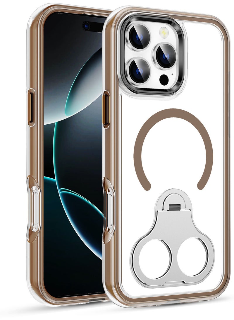 general Case compatible  iPhone 16 Pro Protective Case with Vacuum Airbag  Dual - Ring Stand for Anti - Fall