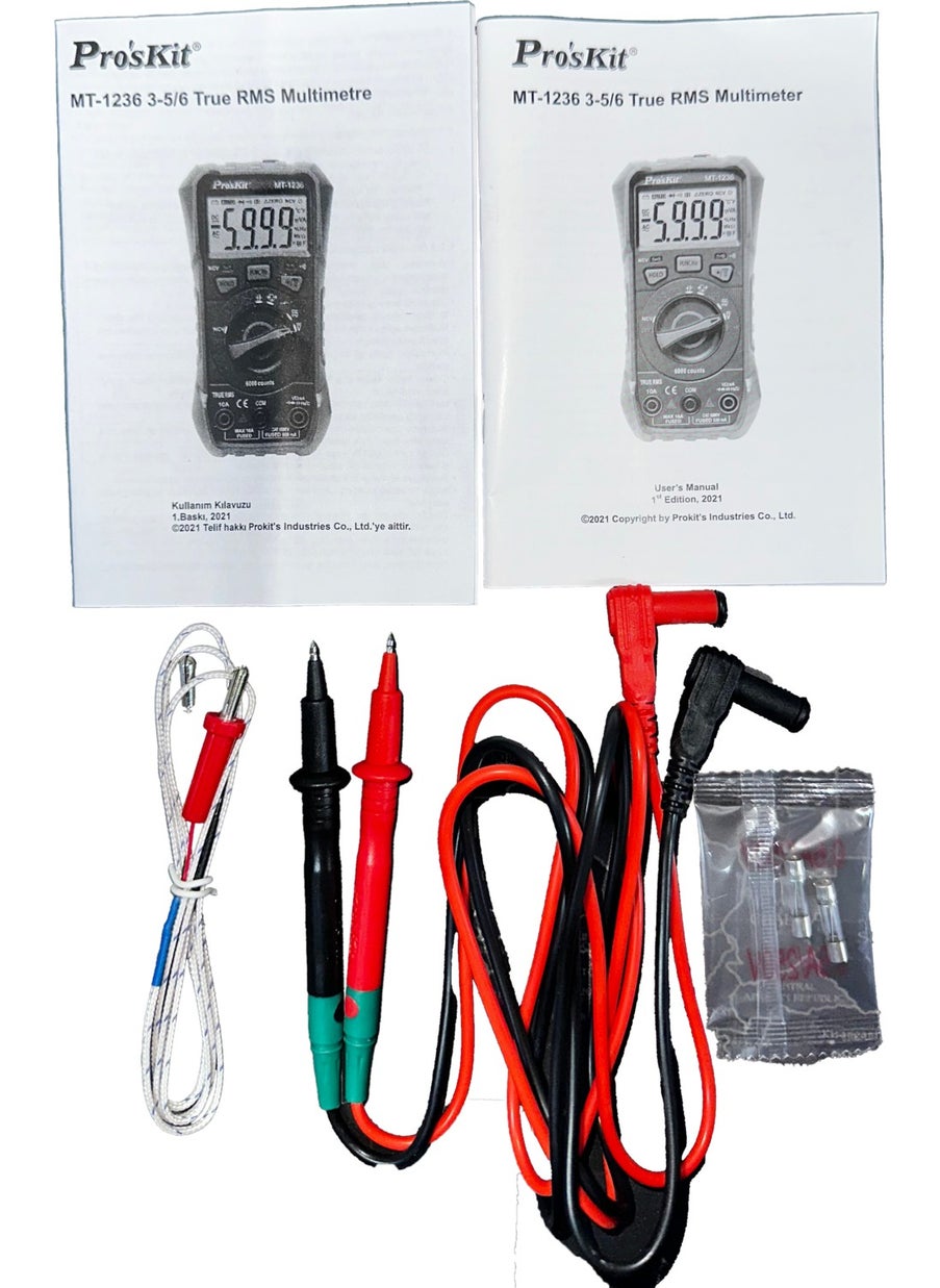 Proskit - MT-1236 3-5/6 True-Rms Digital Multimeter - Image 1